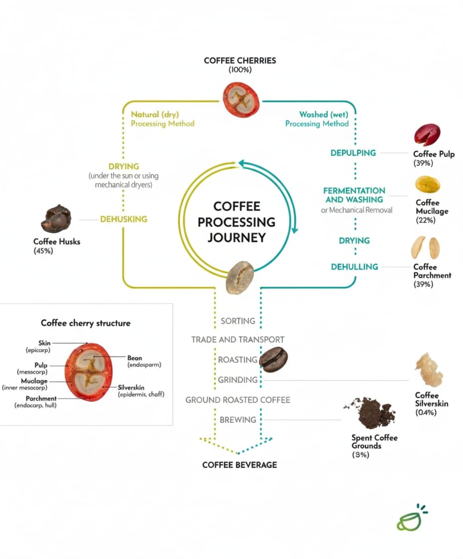 The Coffee Bean's Transformation: A Journey from Cherry to Cup